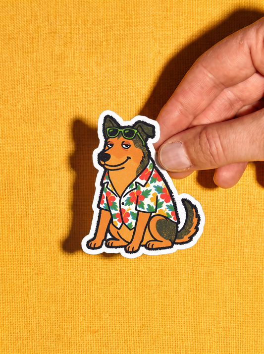 Pinto Uncle Existing - Indie Dog Vinyl Sticker