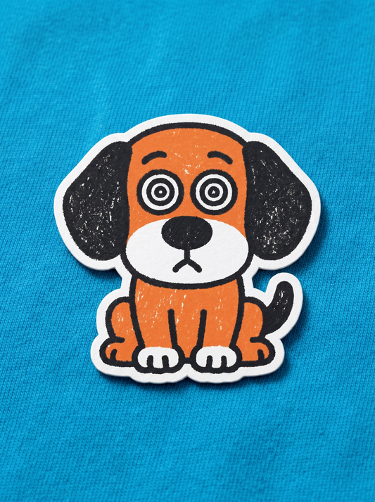 Puppy Eyes - Dog Vinyl Sticker